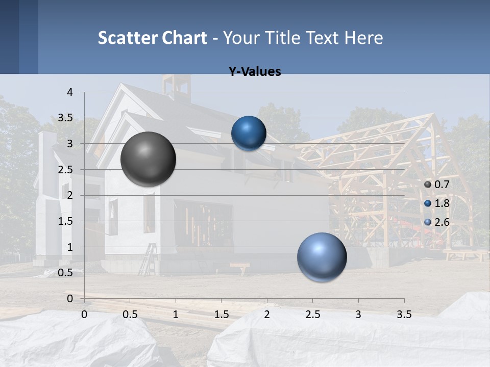 A House Under Construction With A Blue Sky In The Background PowerPoint Template