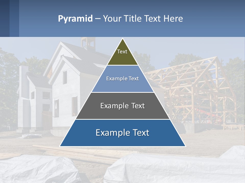 A House Under Construction With A Blue Sky In The Background PowerPoint Template