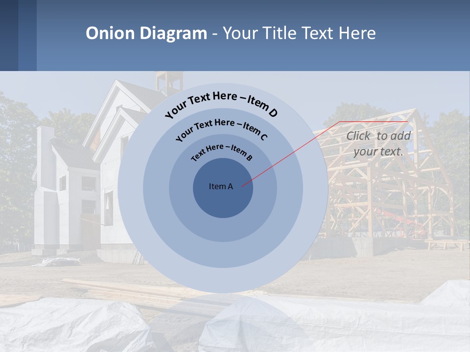 A House Under Construction With A Blue Sky In The Background PowerPoint Template