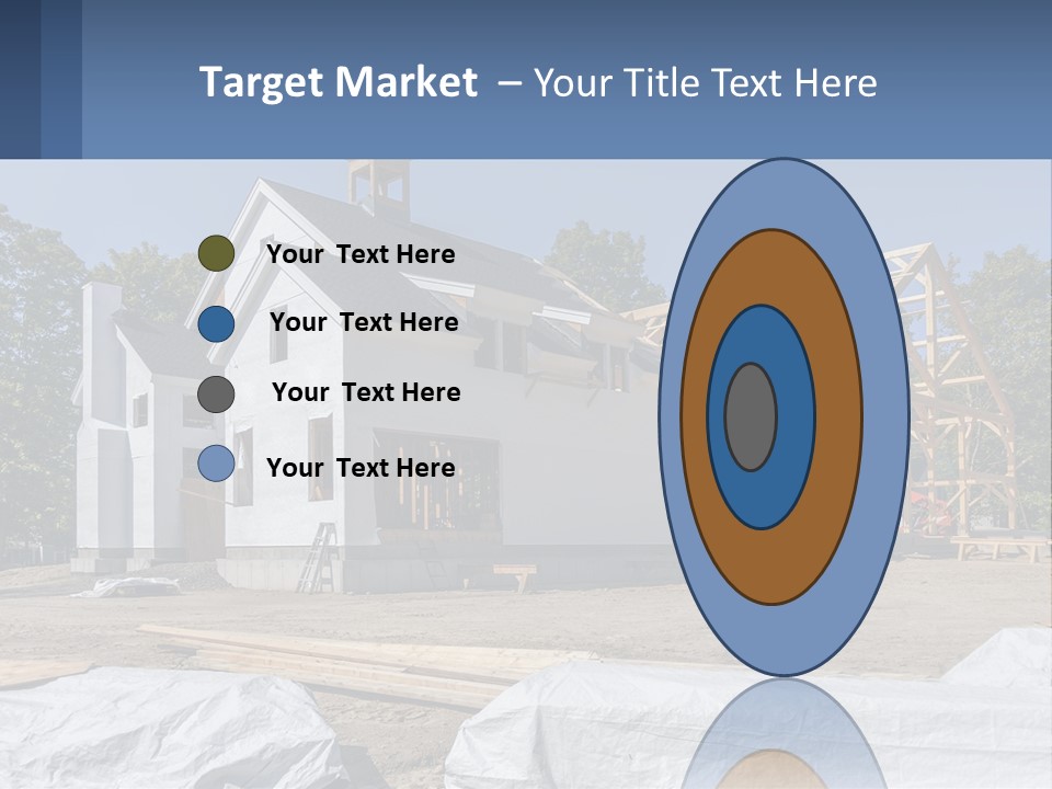 A House Under Construction With A Blue Sky In The Background PowerPoint Template