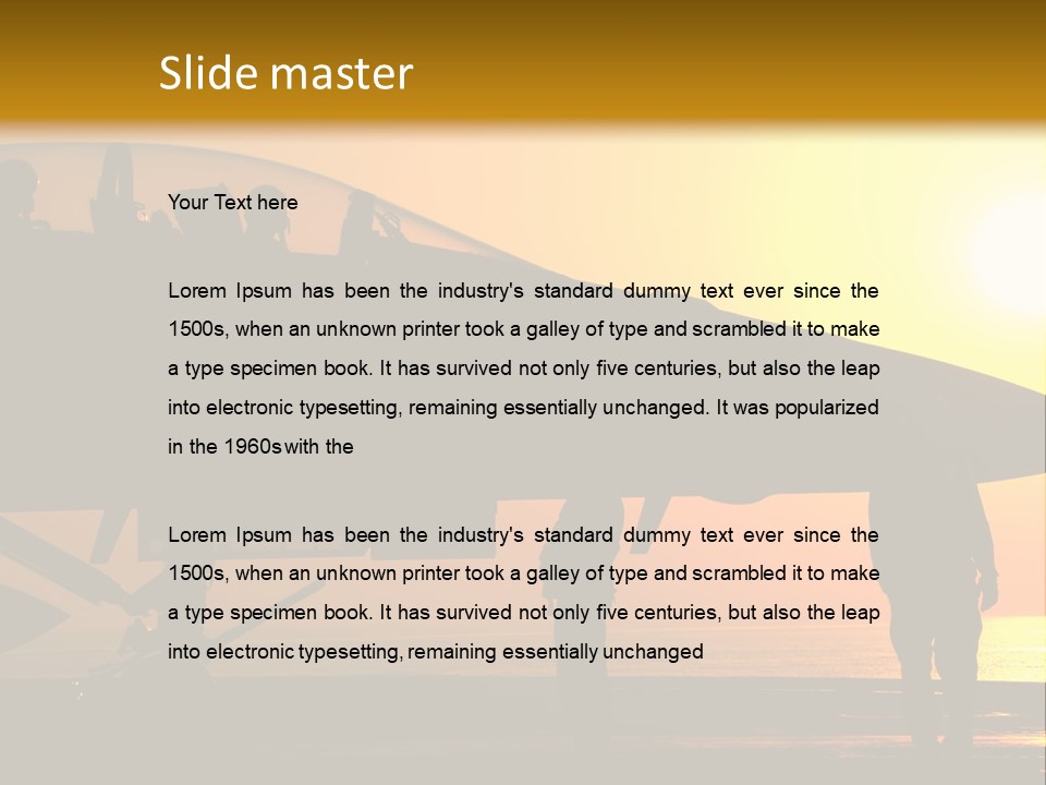 A Group Of People Standing Next To A Fighter Jet PowerPoint Template