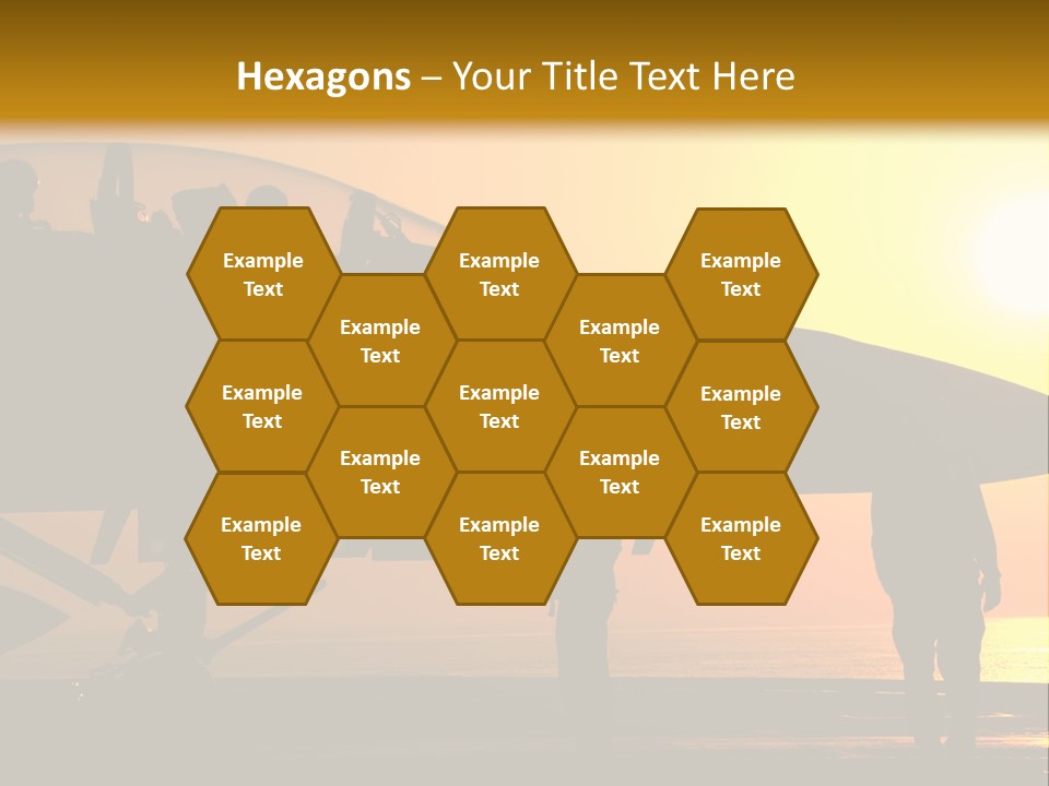 A Group Of People Standing Next To A Fighter Jet PowerPoint Template