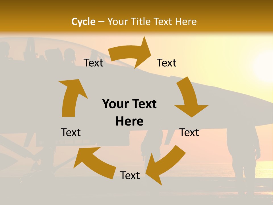 A Group Of People Standing Next To A Fighter Jet PowerPoint Template