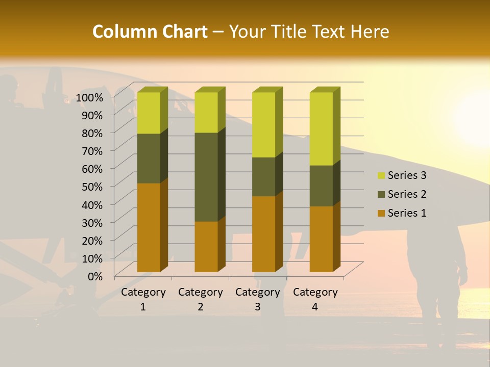 A Group Of People Standing Next To A Fighter Jet PowerPoint Template