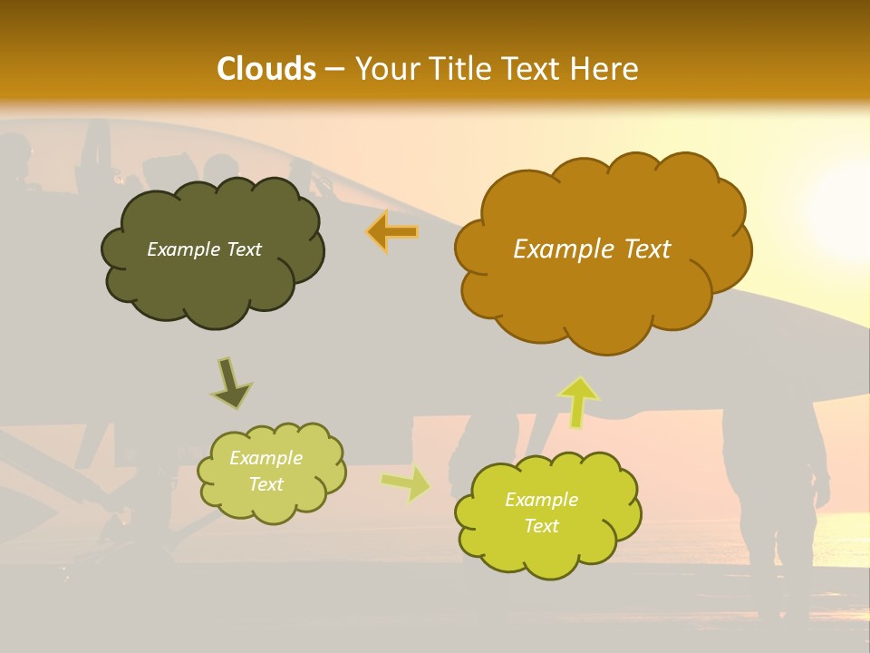 A Group Of People Standing Next To A Fighter Jet PowerPoint Template
