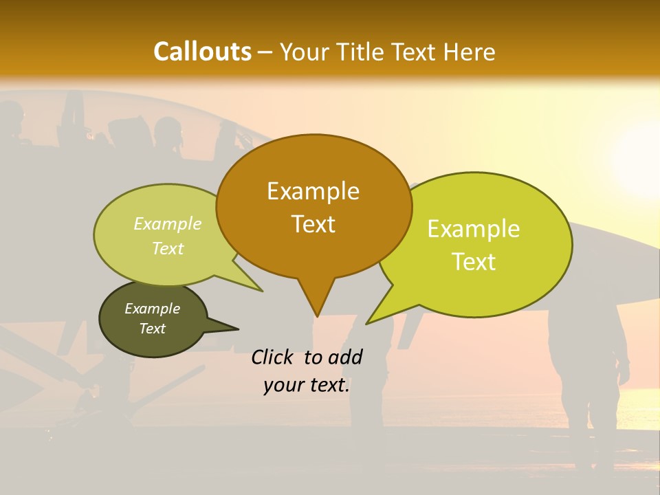 A Group Of People Standing Next To A Fighter Jet PowerPoint Template