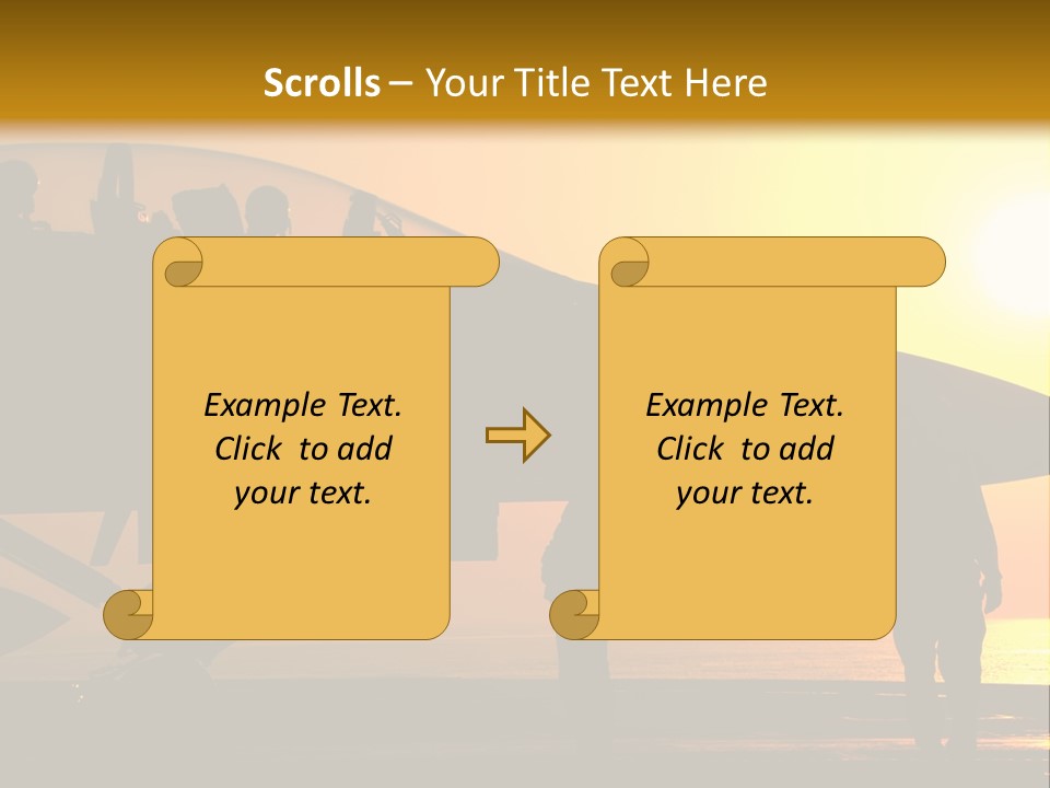 A Group Of People Standing Next To A Fighter Jet PowerPoint Template