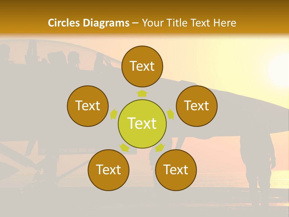 A Group Of People Standing Next To A Fighter Jet PowerPoint Template