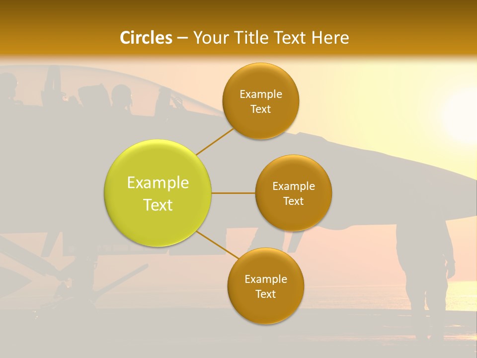 A Group Of People Standing Next To A Fighter Jet PowerPoint Template