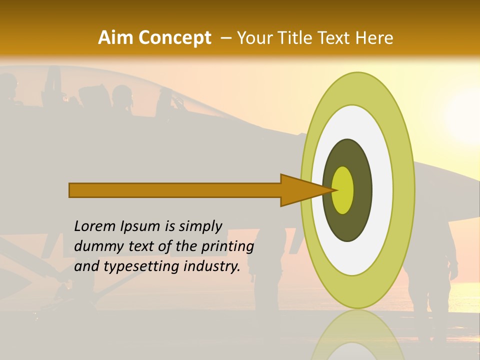 A Group Of People Standing Next To A Fighter Jet PowerPoint Template