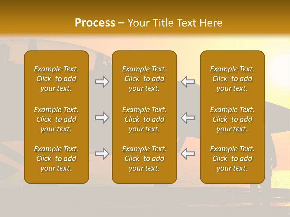 A Group Of People Standing Next To A Fighter Jet PowerPoint Template