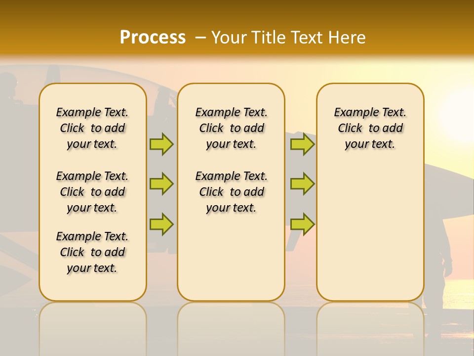 A Group Of People Standing Next To A Fighter Jet PowerPoint Template