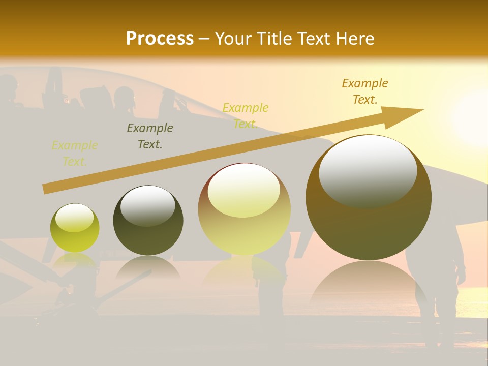 A Group Of People Standing Next To A Fighter Jet PowerPoint Template