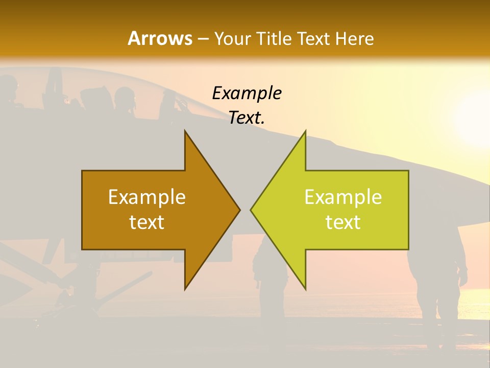 A Group Of People Standing Next To A Fighter Jet PowerPoint Template