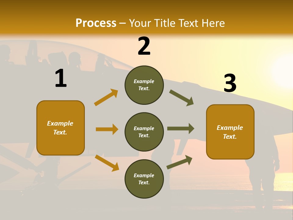 A Group Of People Standing Next To A Fighter Jet PowerPoint Template