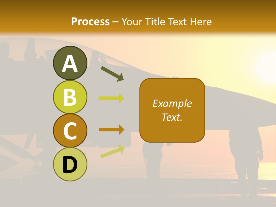 A Group Of People Standing Next To A Fighter Jet PowerPoint Template