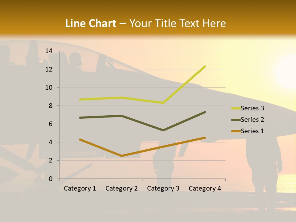A Group Of People Standing Next To A Fighter Jet PowerPoint Template