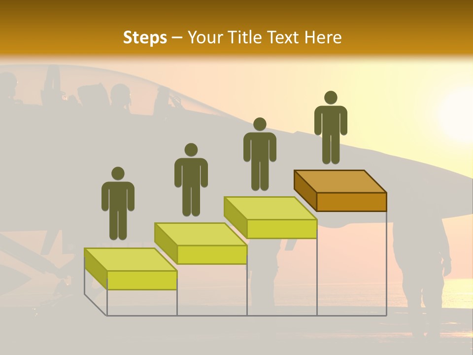 A Group Of People Standing Next To A Fighter Jet PowerPoint Template