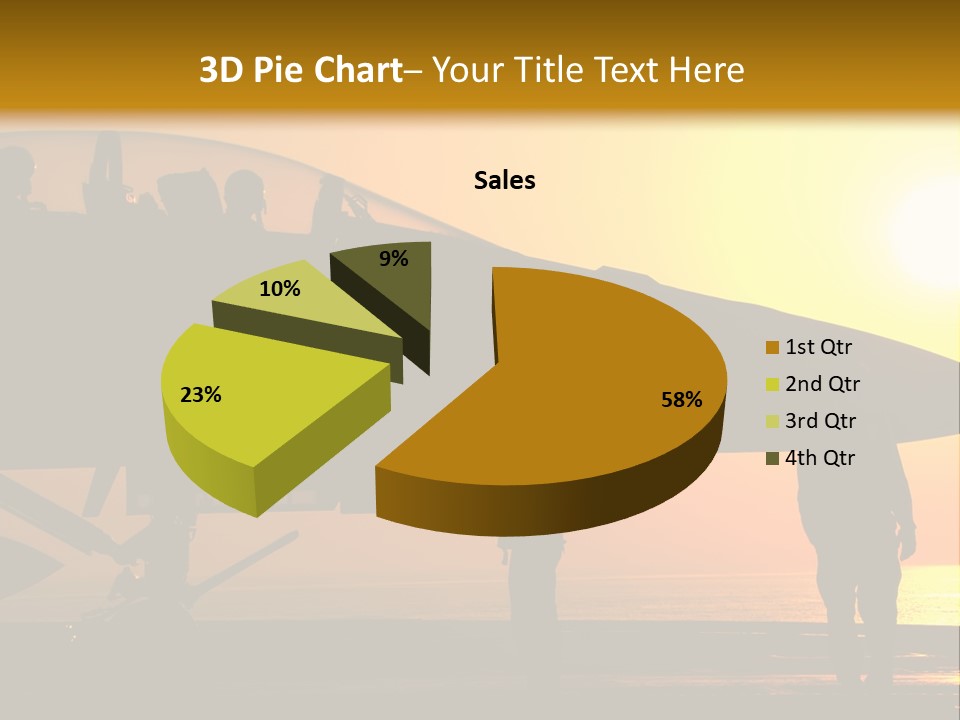 A Group Of People Standing Next To A Fighter Jet PowerPoint Template
