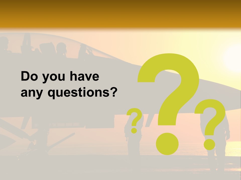 A Group Of People Standing Next To A Fighter Jet PowerPoint Template