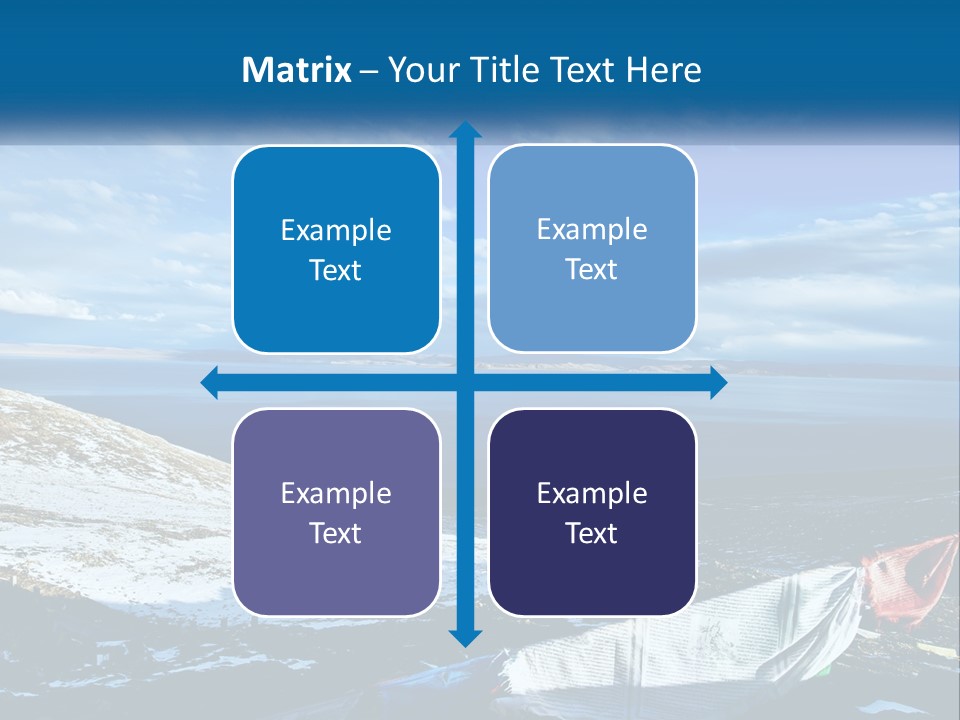 A Blue Sky With Clouds Over A Body Of Water PowerPoint Template