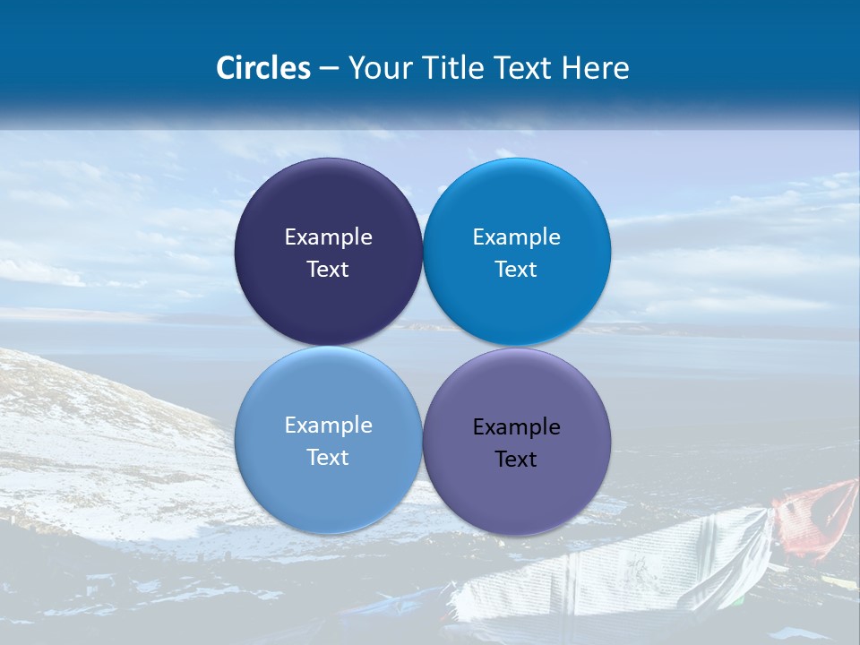 A Blue Sky With Clouds Over A Body Of Water PowerPoint Template