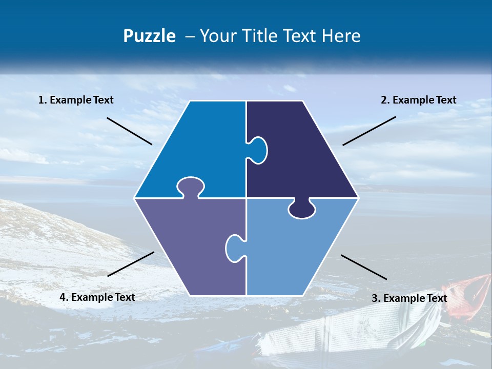 A Blue Sky With Clouds Over A Body Of Water PowerPoint Template