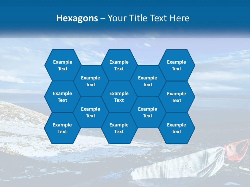 A Blue Sky With Clouds Over A Body Of Water PowerPoint Template