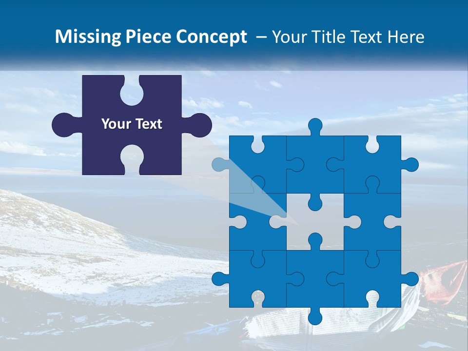 A Blue Sky With Clouds Over A Body Of Water PowerPoint Template