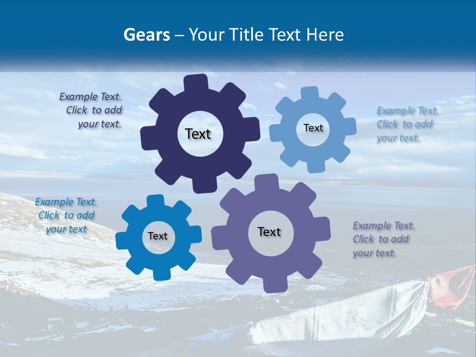 A Blue Sky With Clouds Over A Body Of Water PowerPoint Template