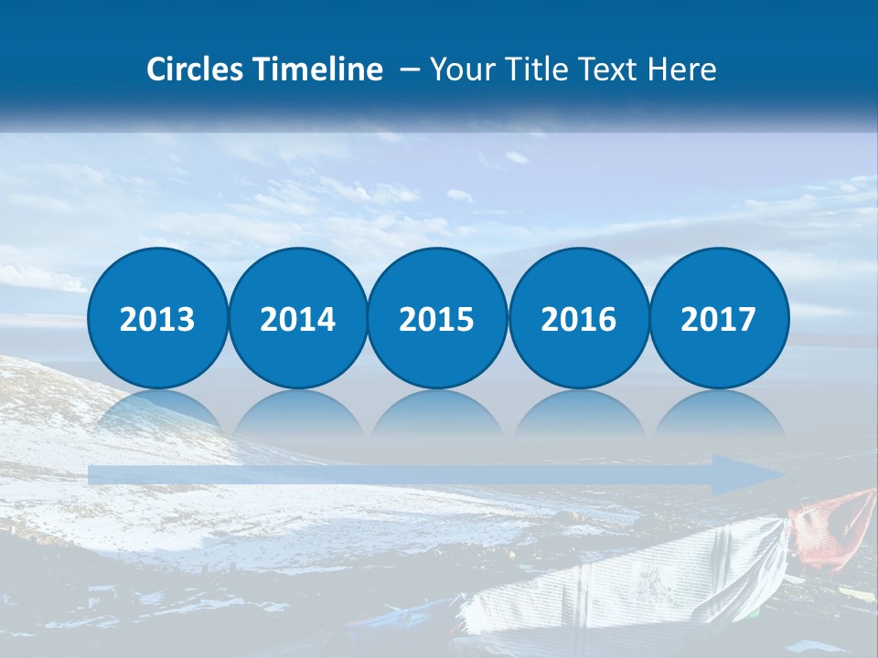 A Blue Sky With Clouds Over A Body Of Water PowerPoint Template