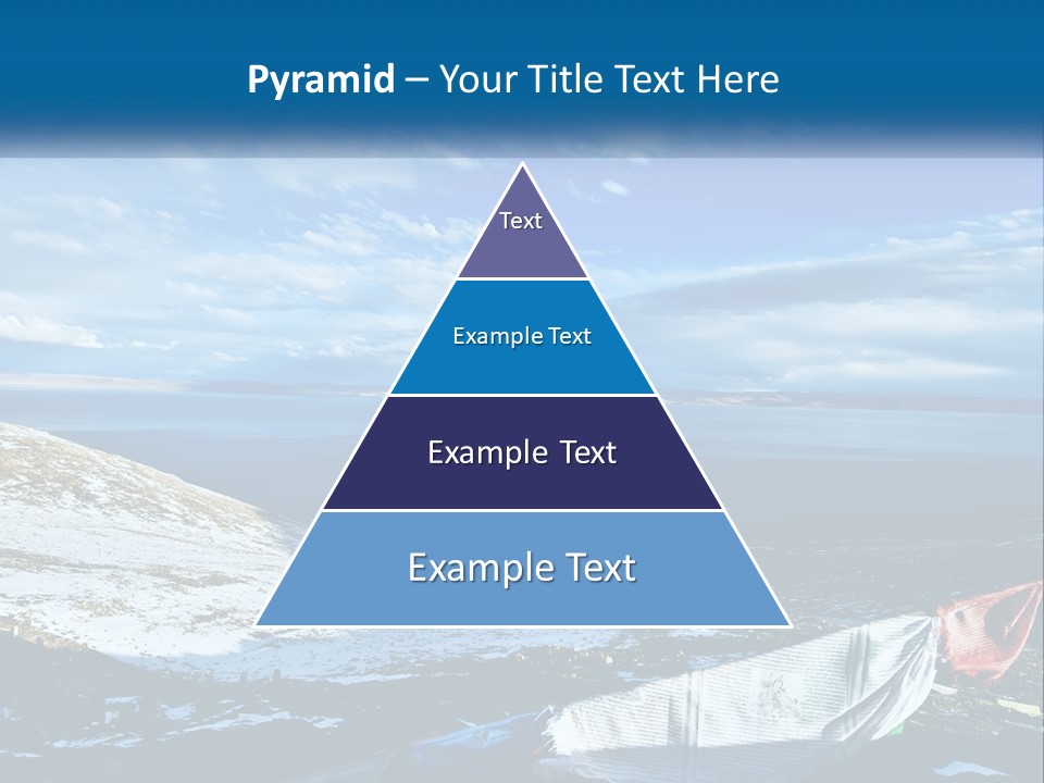 A Blue Sky With Clouds Over A Body Of Water PowerPoint Template