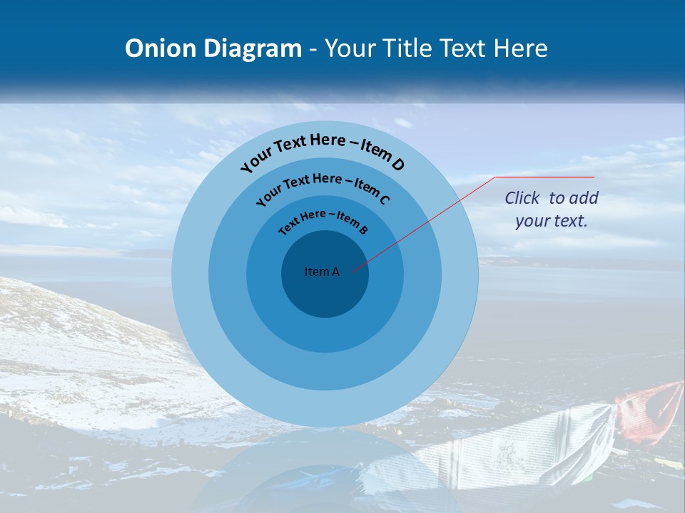 A Blue Sky With Clouds Over A Body Of Water PowerPoint Template