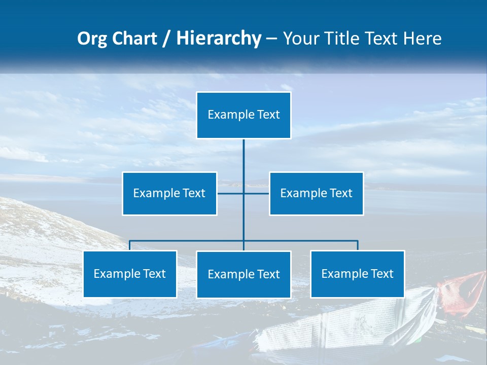 A Blue Sky With Clouds Over A Body Of Water PowerPoint Template