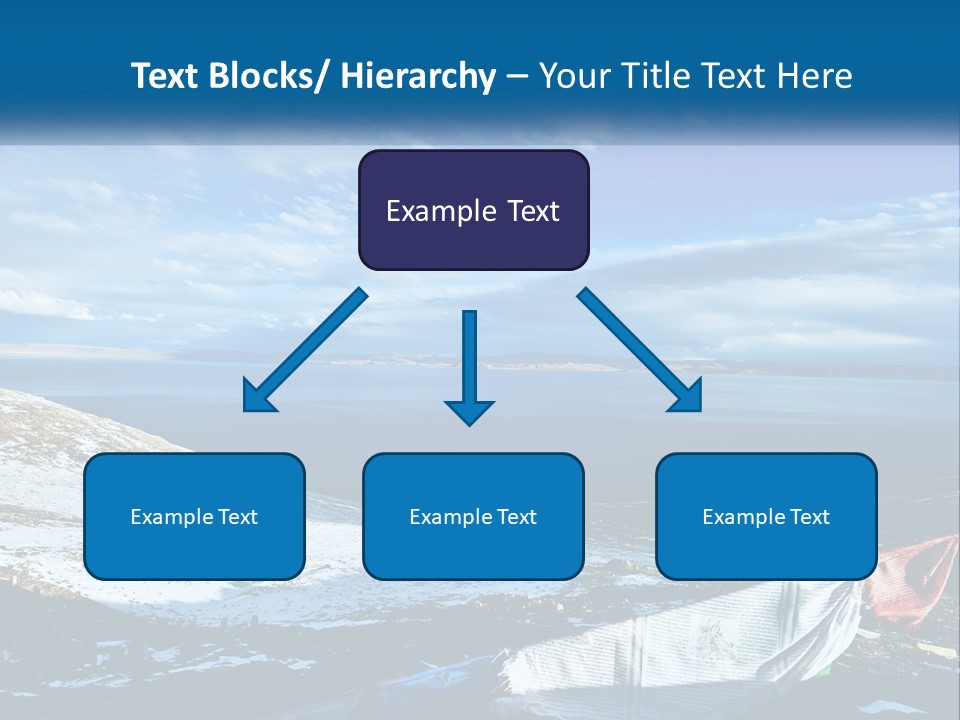 A Blue Sky With Clouds Over A Body Of Water PowerPoint Template