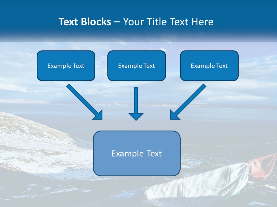 A Blue Sky With Clouds Over A Body Of Water PowerPoint Template
