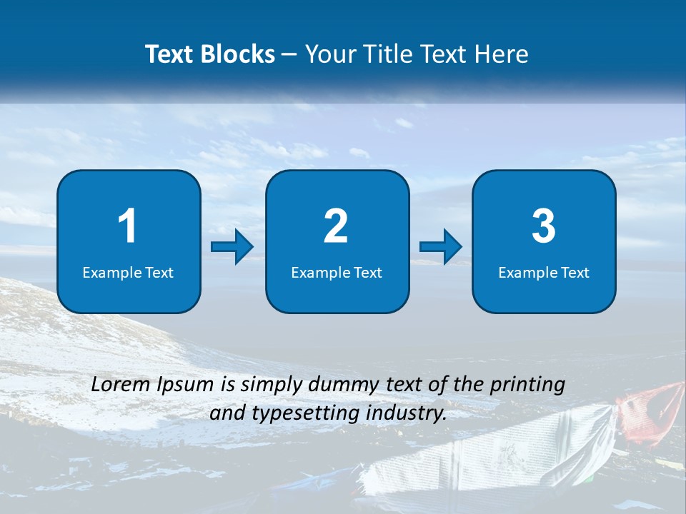 A Blue Sky With Clouds Over A Body Of Water PowerPoint Template