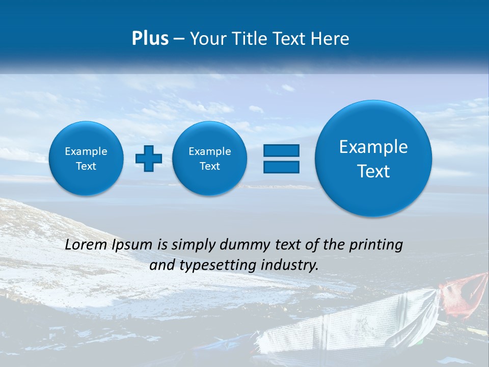A Blue Sky With Clouds Over A Body Of Water PowerPoint Template