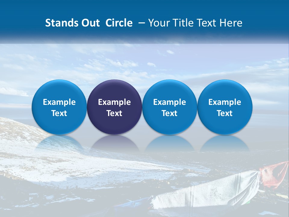 A Blue Sky With Clouds Over A Body Of Water PowerPoint Template