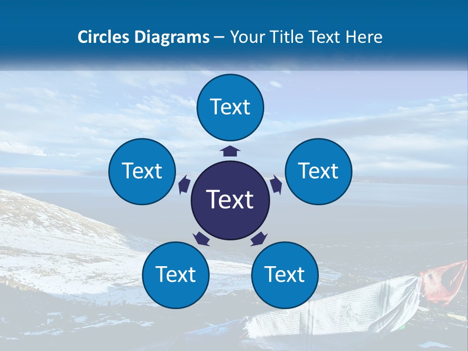 A Blue Sky With Clouds Over A Body Of Water PowerPoint Template