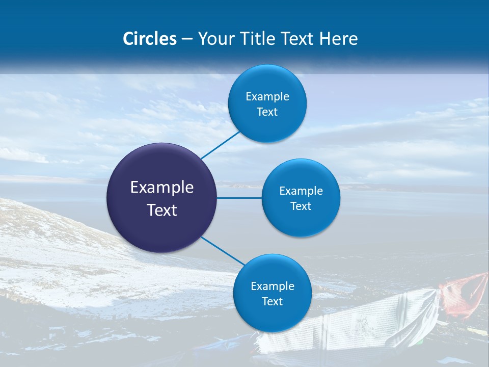 A Blue Sky With Clouds Over A Body Of Water PowerPoint Template