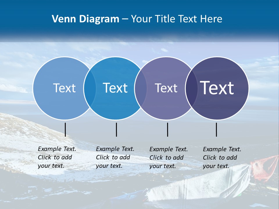 A Blue Sky With Clouds Over A Body Of Water PowerPoint Template