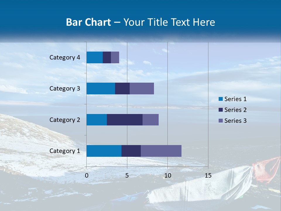 A Blue Sky With Clouds Over A Body Of Water PowerPoint Template