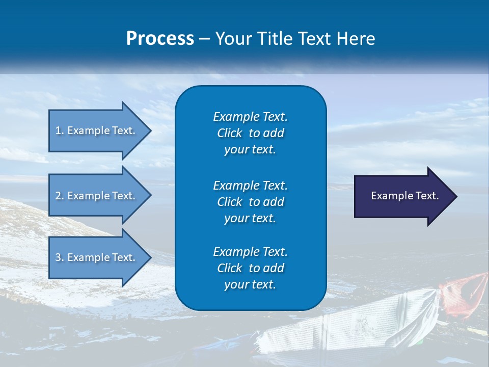 A Blue Sky With Clouds Over A Body Of Water PowerPoint Template