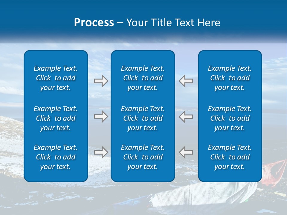 A Blue Sky With Clouds Over A Body Of Water PowerPoint Template