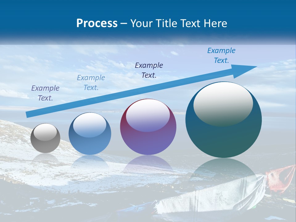 A Blue Sky With Clouds Over A Body Of Water PowerPoint Template