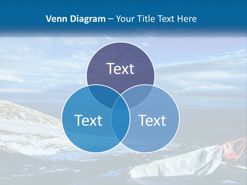 A Blue Sky With Clouds Over A Body Of Water PowerPoint Template