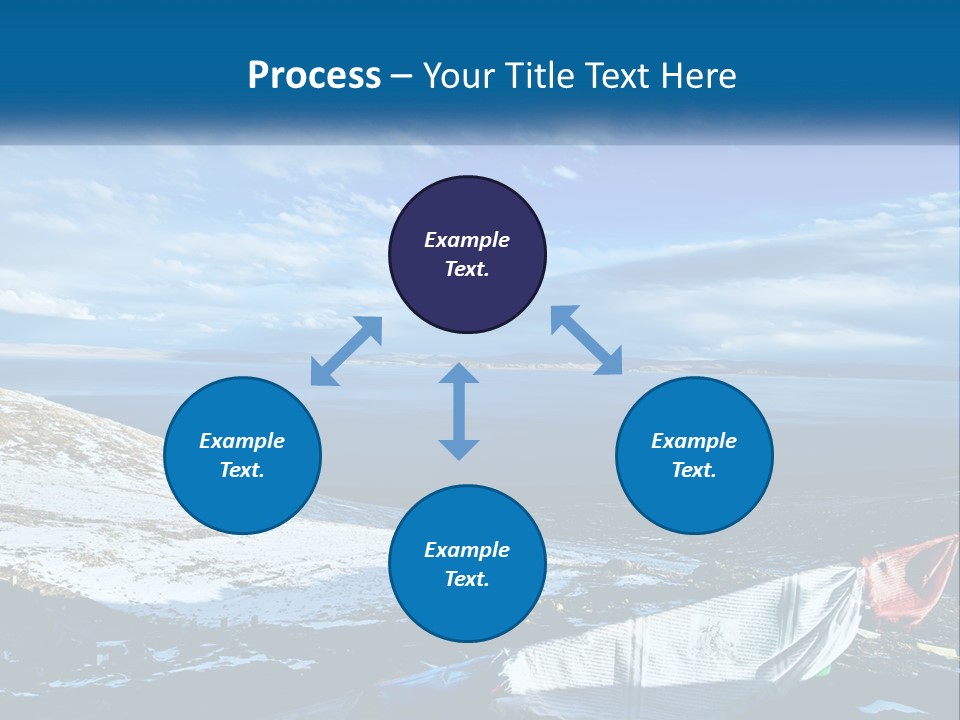 A Blue Sky With Clouds Over A Body Of Water PowerPoint Template