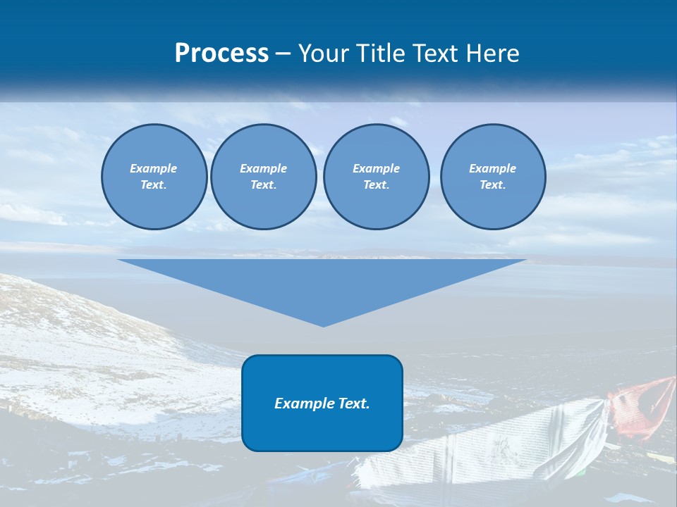 A Blue Sky With Clouds Over A Body Of Water PowerPoint Template