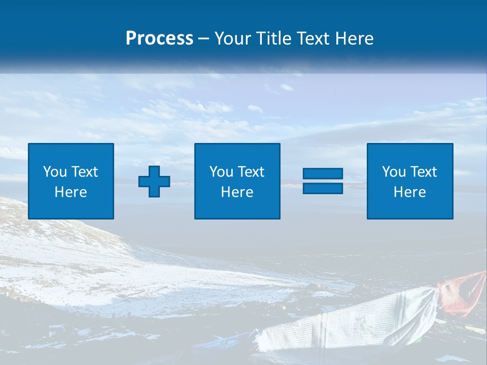 A Blue Sky With Clouds Over A Body Of Water PowerPoint Template